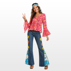 Hippie 1960s Flower Power costume
